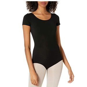 Capezio Women's Team Basic Short Sleeve Leotard Black XS